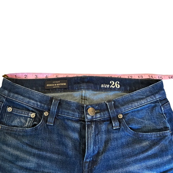 J.Crew Broken-In Boyfriend Jeans Size 26 | Relaxed High-Rise Casual Denim - Picture 8 of 9